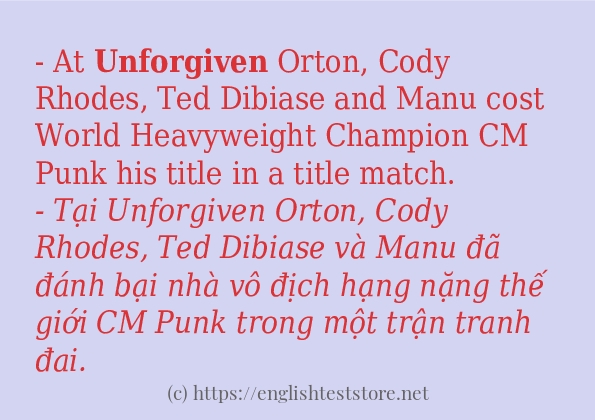 unforgiven cách dùng và câu ví dụ