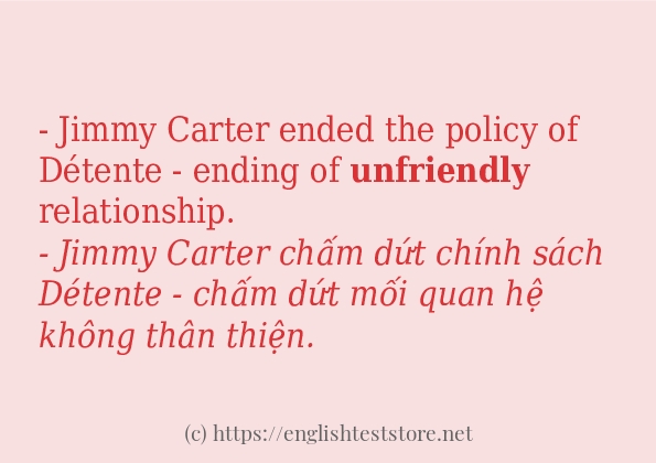 unfriendly cách dùng trong câu và ví dụ unfriendly cách dùng trong câu và ví dụ