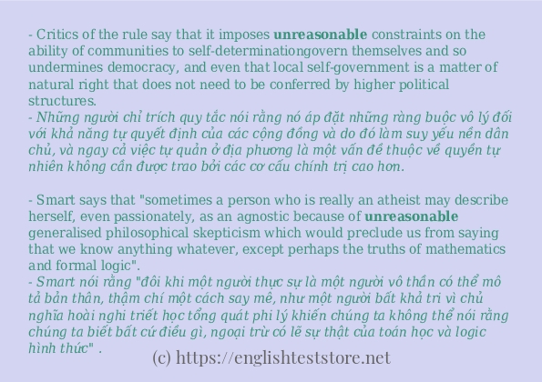 unreasonable câu ví dụ và cách dùng