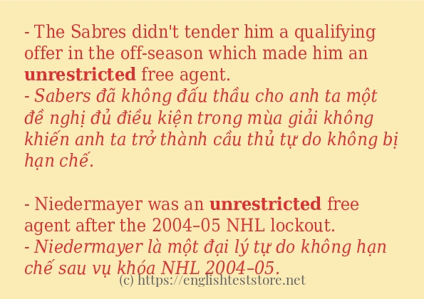 unrestricted các cách dùng và câu ví dụ unrestricted các cách dùng và câu ví dụ