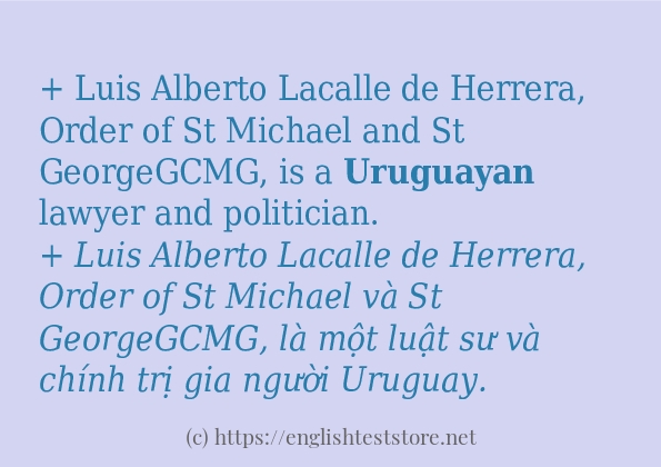 uruguayan cách dùng và ví dụ trong câu uruguayan cách dùng và ví dụ trong câu