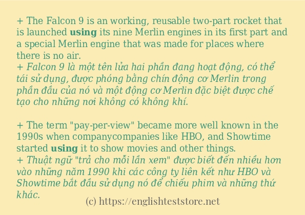 using sử dụng như thế nào?
