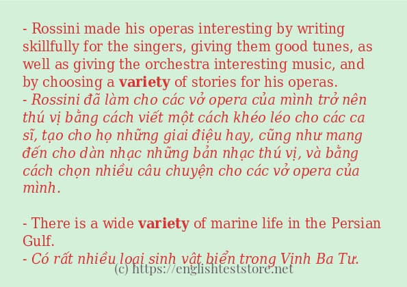 variety sử dụng như thế nào?