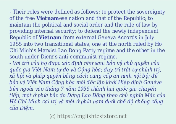 vietnam sử dụng như thế nào?
