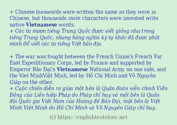 vietnamese câu ví dụ và cách dùng