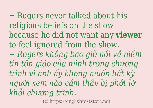 viewer sử dụng như thế nào và câu ví dụ