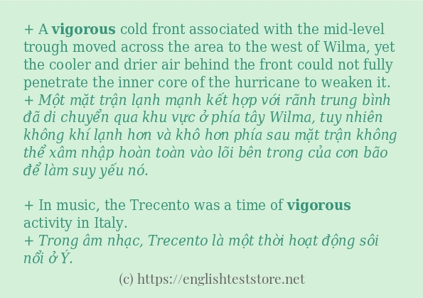 vigorous cách dùng trong câu và ví dụ vigorous cách dùng trong câu và ví dụ