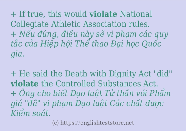 violate sử dụng như thế nào? violate sử dụng như thế nào?
