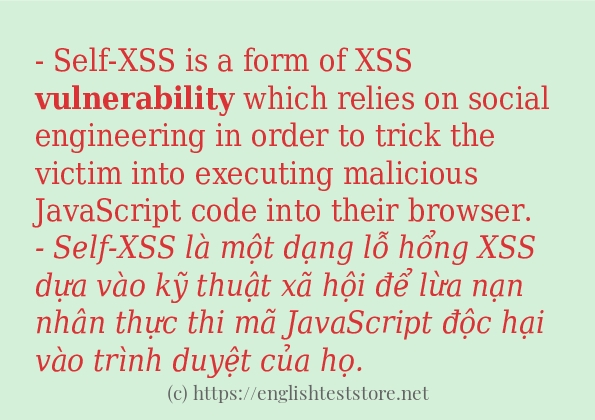 vulnerability các ví dụ và câu điển hình