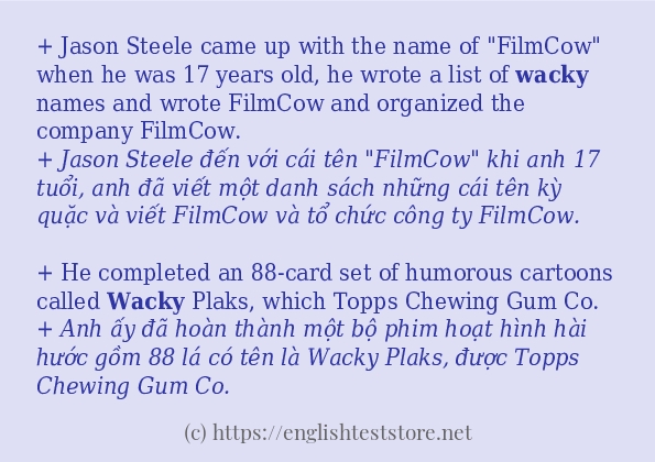 wacky có bao nhiêu cách sử dụng?