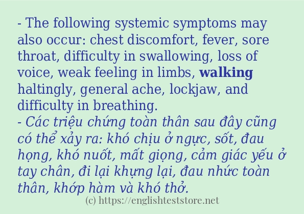 walking sử dụng như thế nào?