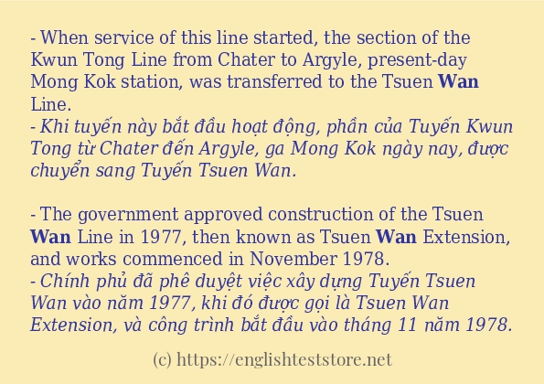 wan câu ví dụ và cách sử dụng