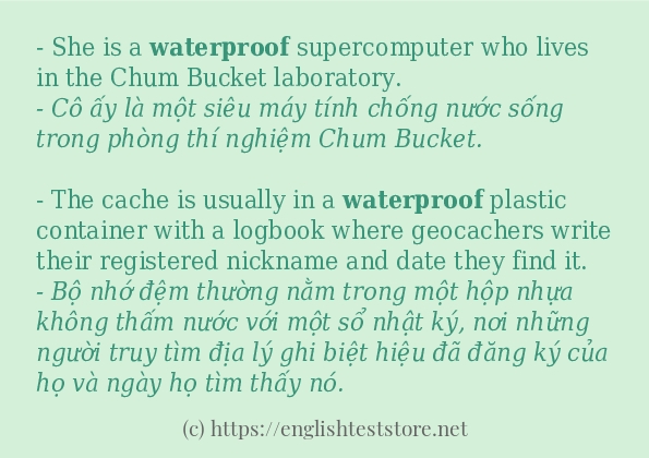 waterproof sử dụng như thế nào?