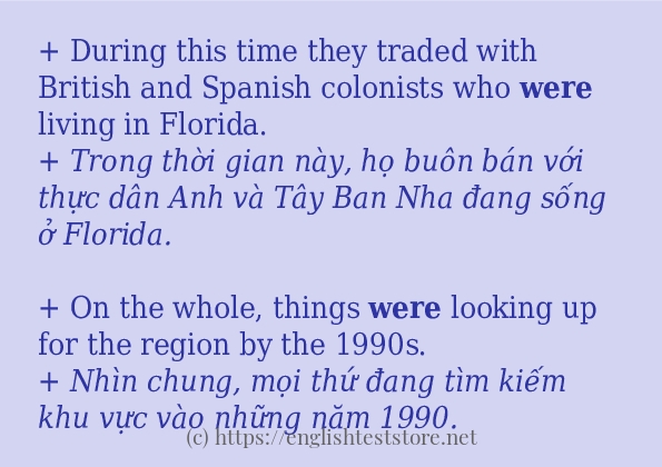 were các cách dùng và câu ví dụ were các cách dùng và câu ví dụ