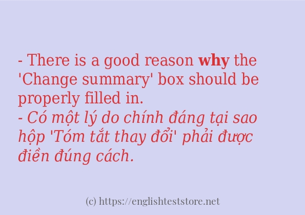 why cách sử dụng và câu ví dụ