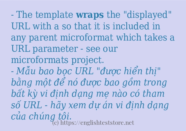 wraps câu ví dụ và cách sử dụng wraps câu ví dụ và cách sử dụng