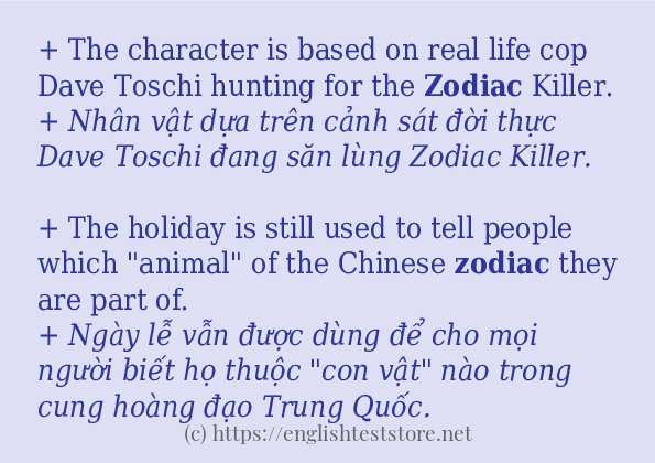 zodiac sử dụng như thế nào?