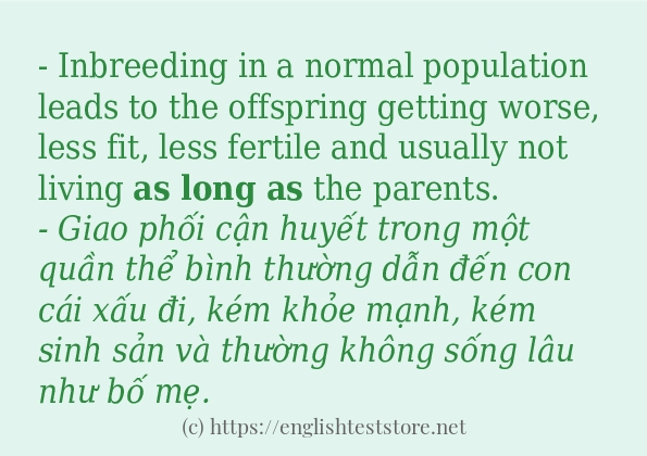 as long as ví dụ cách dùng trong câu