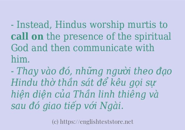 call on cách dùng trong câu và ví dụ