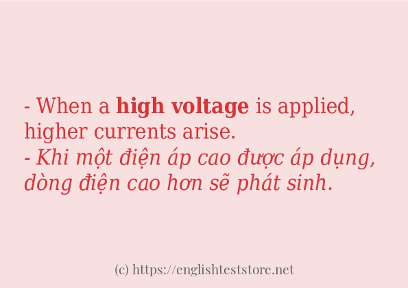 high voltage sử dụng như thế nào?