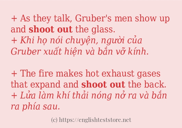 Cách sử dụng và câu ví dụ của từ shoot out