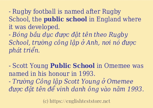 Public school các cách dùng và câu ví dụ