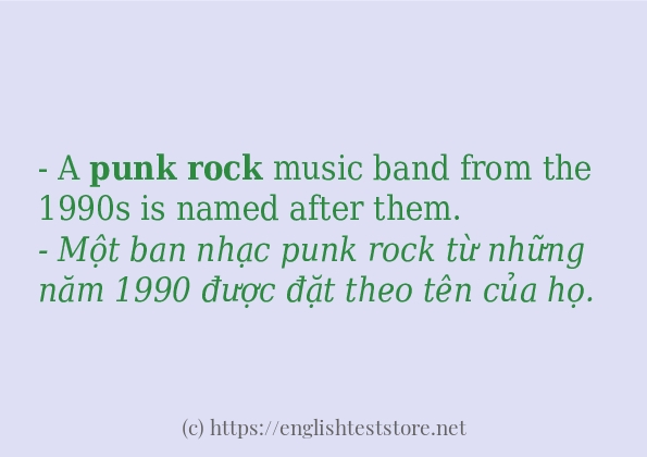 Các cách dùng từ Punk rock