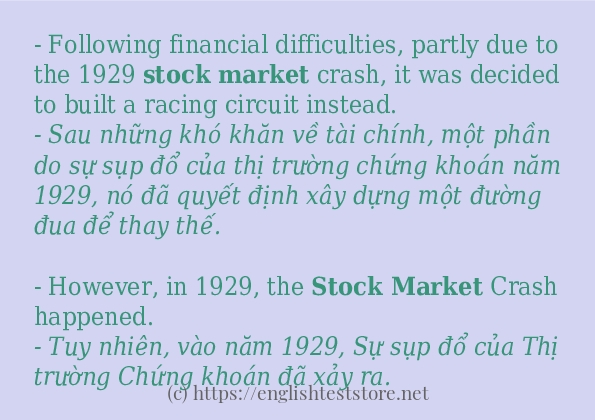 Stock market cách dùng và câu ví dụ