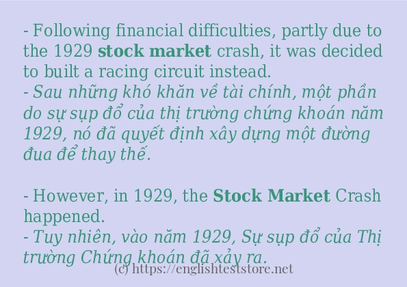 Stock market cách dùng và câu ví dụ